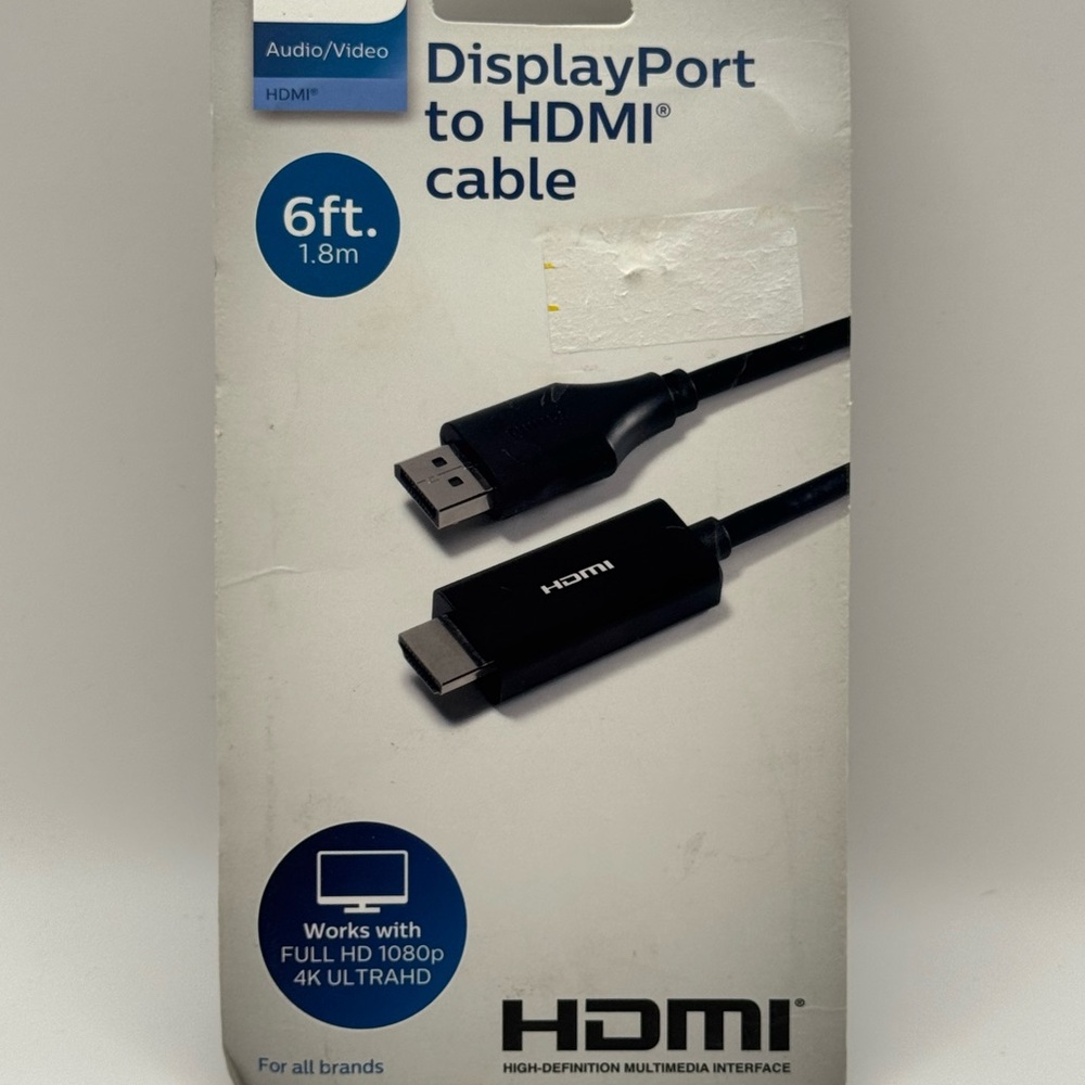 Philips DisplayPort to HDMI Cable - 6 ft